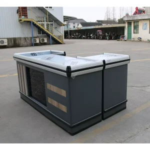 Juren Customized Model Stainless Steel Checkout Counter for Small Shop and Supermarket with Jiangsu Origin