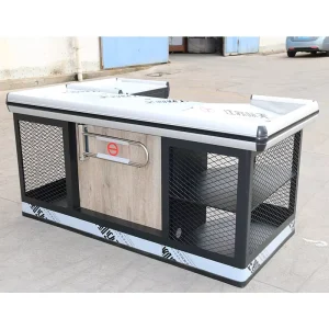 Juren Modern Cash Register Small Shop Stainless Steel Countertops Checkout Counter Customized Model for Supermarket