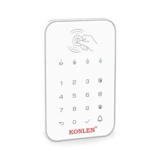 KONLEN Wireless Keypad RFID 433mhz ABS Material Gate Door Entry Keyboard with Password for Arm Disarm Home Alarm System