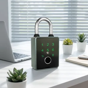 KROVI GZ01 Advanced USB Fingerprint Smart Lock Portable Anti Theft Padlock with Intelligent Security Features for Luggage Locker