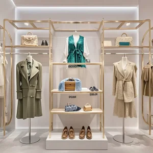 Kids Shop Interior Design Clothing Store Display Furniture Clothing Boutique Display Wall Stand Baby Clothing Display Rack