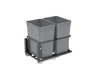 Kitchen Disassembly and Assembly Pull Out Sliding Waste Bin Trash Can Cabinet Accessory