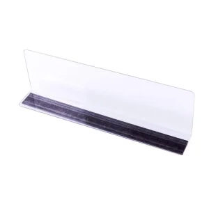 L Shaped Clear Plastic Magnetic Dividers for Wine Bottles and Drinks Supermarket Shelf Management Shelf Divider