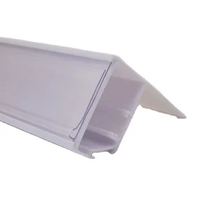 LED Advertising Lampshade Strip PVC Extruded Transparent Label Display Cabinet Plastic Lamp Price Data Strip White