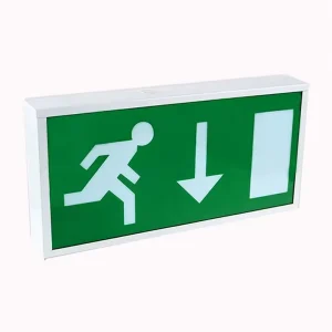 LED Exit Sign Emergency Light Factory OEM Customized Exit Sign Emergency Light Hotel Steel Sheet Exit Sign Emergency Light