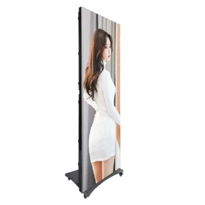 LED Floor Standing Poster Display with GOB Technology for Digital Signage and Displays