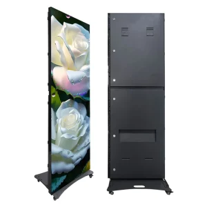 LED Floor Standing Poster Display with GOB Technology for Digital Signage and Displays