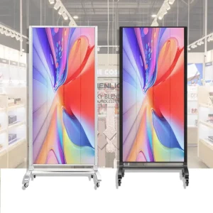 LED Movable Poster Display Free Standing Indoor Narrow Stand Easy to Move Text Scrolling Factory Direct Sale