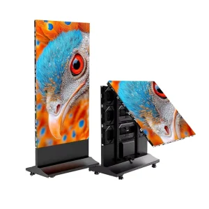 LED Poster Display Screen P1.86 P2.0 P2.5 Foldable Full Color Indoor Portable Digital Video Advertising Poster Mirror Screen