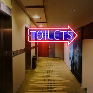 LED Strip Neon Sign for Dance Hall Stadium Restroom Car Companies Office Building Decoration Waterproof IP65 2 Year Warranty