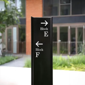 LED Wayfinding Sign Aluminum Profile Signage for Airport Shopping Mall Parking