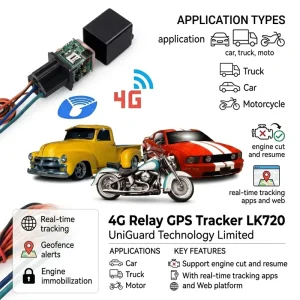 LK720 Hidden GPS Tracking Relay GPS Vehicle Tracker with GPS Relay