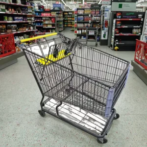 Large Capacity 240L Metal Unfolding Supermarket Shopping Trolley Super Convenient Supermarket Shopping Cart Trolley