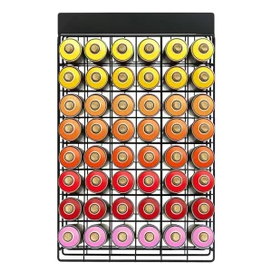 Large Capacity 8 Tier Metal Wire Organizer Display Rack for Aerosol Spray Paint Cans and Paint Bottles