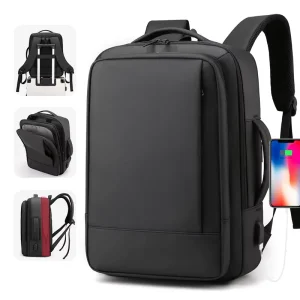 Large Capacity Expandable Backpack for Men Business Travel Laptop Backpack