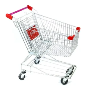 Large Capacity Metal Unfolding Supermarket Shopping Trolley