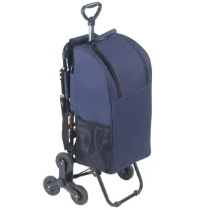 Large Capacity Shopping Cart with Seat Portable Shopping Trolley Cart Climbing Three Wheeled System Aluminium Trolley Carts