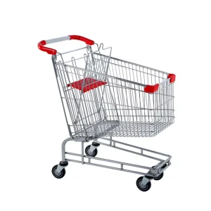 Large Supermarket Grocery Cart Four Wheel Shopping Trolley