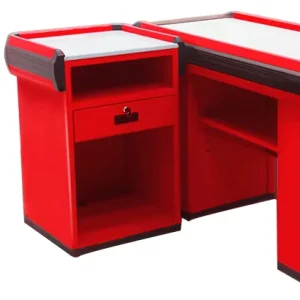 Latest Style Supermarket Checkout Counter Desk Cashier New Assembled Cash Register for Shopping Mall