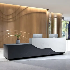 Leather Company Front Desk Reception Desk Drawers Simple Modern Consultation Welcome Cashier Desk Bar Office Counter Front