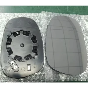 Left Convex Car Side Mirror Glass With ABS Base Chrome Finish Universal Fitment