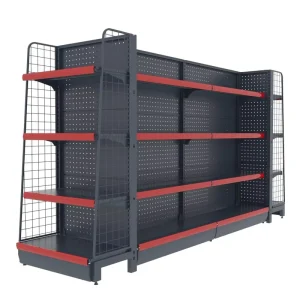 Lichen Supermarket Rack Metallic Shelving Gondola for Convenience Store and Retail Store Supermarket Equipment