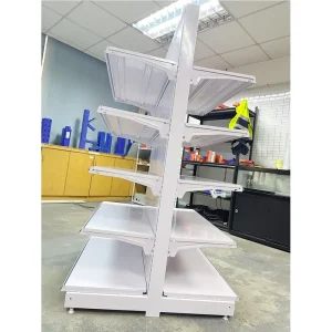Light Duty Load Capacity Display Rack Shelves Shelving Light Duty Supermarket Shelf Double Sided Storage Shelves