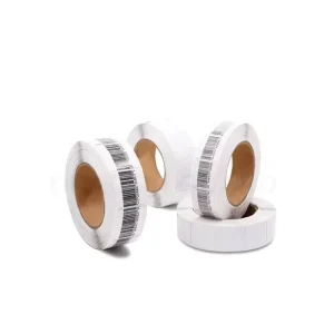 Lightweight Barcode Soft Label 8.2MHz AM EAS Anti Theft Security Sticker Tag CE ISO Certified Two Year Warranty Retail System