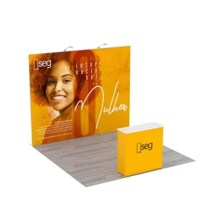 Lightweight Portable Aluminum Fabric 10×10 Exhibition Booth Trade Show Display 3×3 Backdrop Stand Dye-sublimation Printing