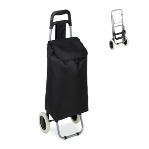 Lightweight Shopping Trolley Collapsible Supermarket Trolley Cart Large Capacity