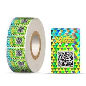 Logo Custom Scratch Off Serial Number Security Holographic Sticker Qr Code 3D Hologram Label With Security Verify System