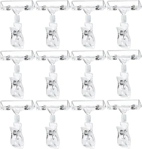 Low Price Supermarket Clips Shelf Tag Holders Display Tag Clips Plastic Clear for Shelf Label Beauty Supply Store Fast Shipping