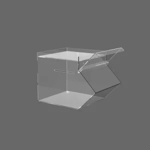 Luxury Acrylic Storage Candy Box with Portable Spoon Elegant Display Racks