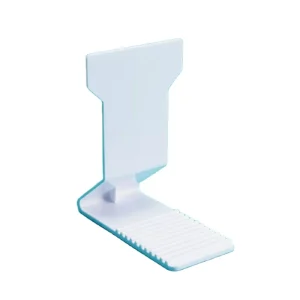 Magnetic Bracket Anti-Tipping Support for Shelf Goods Store Display Durable Plastic Steel White Easy Installation Bagged