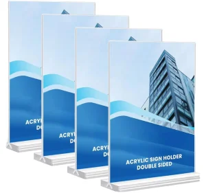 Magnetic Custom Acrylic Sign Holder A4 A5 A6 Menu Stand Display Table Adjustable Handmade Photo Frame for Marketing Advertising