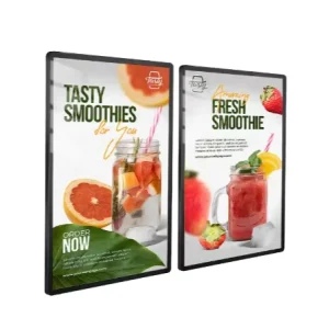 Magnetic Rectangle Display Light Box Sign Picture Poster Holders Led Slim Ultra Aluminum Indoor Mounted Wall Frame