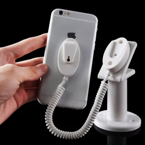 Magnetic Retractable Acrylic Oval Square Mobile Phone Security Display Stand Retail Shop Anti theft Holder Transparent Handheld