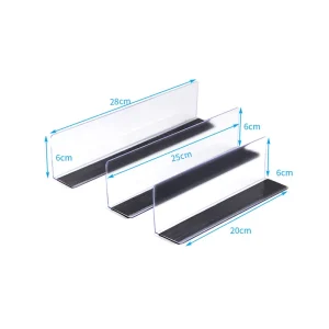 Magnetic Supermarket Display PVC Shelf Divider Separators Divider