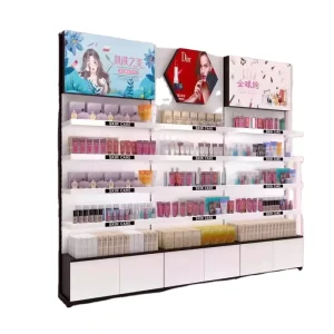 Makeup Shelf Display Shelf Shop Cosmetic Shelves Gondola Store Shelving for Cosmetic