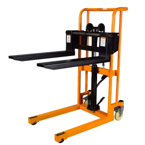 Manual Hydraulic Stacker 0.4t 400kg Loading Hand Lift Truck Forklift Light Stacker with Adjustable Lift