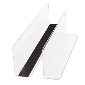 Manufacture Free Samples Acrylic Supermarket Display Clear L Shape Shelf Divider