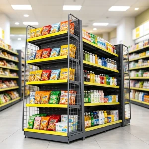 Manufacturer Heavy Duty Metal Gondola Shelving Supermarket Display Rack Retail Store Shelving System