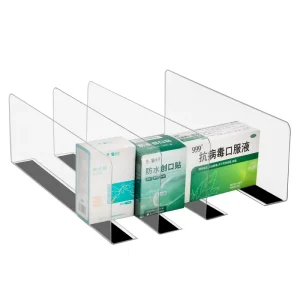 Manufacturer Heavy Duty Plastic Retail Shelf Separator Adjustable Customized Size L shaped Magnetic Divider