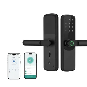 Manufacturer Smart Wireless Electric Input Digital Tuya Wi fi Fingerprint Ttlock App Smart Door Lock for Home Apartment Rental