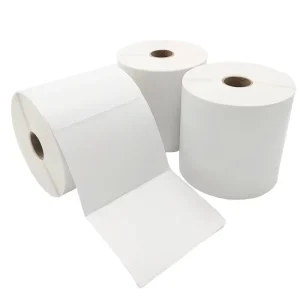 Manufacturer’s 75×100 Thermal Waterproof Shipping Adhesive Stickers Strong Barcode Labels for Supermarket Packaging