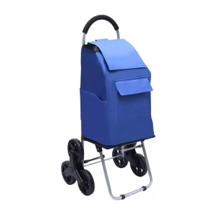 Market Folding Trolley Shopping Bag Supermarket Shopping Trolley Bag with Seat with 6 Wheels Carton Plastic Shopping Cart