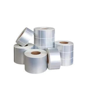 Matte Silver Printing Paper Adhesive Sticker 60mm7080Barcode Industrial Grade for Consumer Electronics Square Rectangle