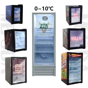 Meisda 8 235L Commercial Upright Fridge Equipment for Fast Food Restaurant and Supermarket Display Use