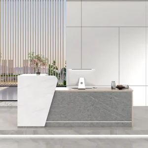 Melamine Counter Office Table Reception Desk Office Furniture Front Desk Table De Bureau Escritorio Mesa De Escritrio