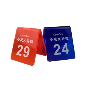 Menu Order Tag L Shaped Acrylic Transparent Platform Card Stand Sign Counter Price Office Indicator Large Conference Table Cards